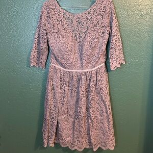 Jenny Yoo Lace Grey Bridesmaid Dress
